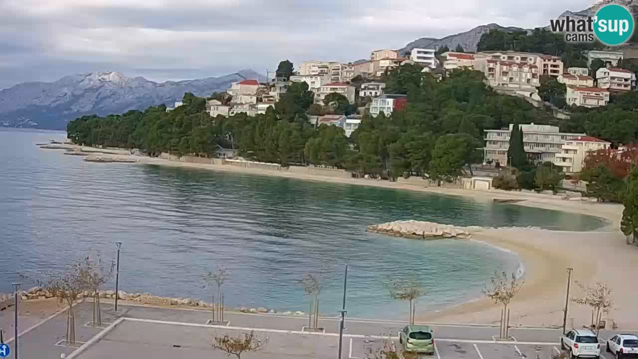 Baška Voda u živo | web kamera plaža Podluka