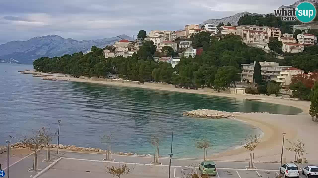 Baška Voda v živo | kamera Podluka plaža