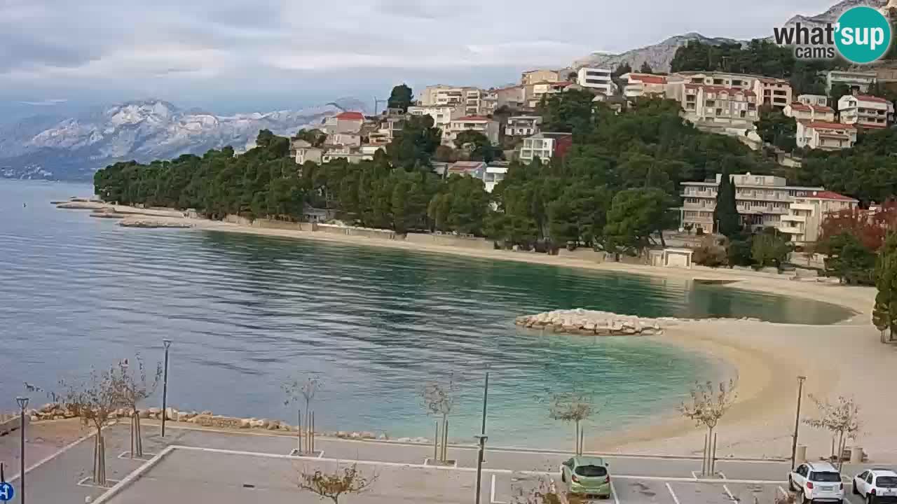 Baška Voda live | webcam spiaggia Podluka