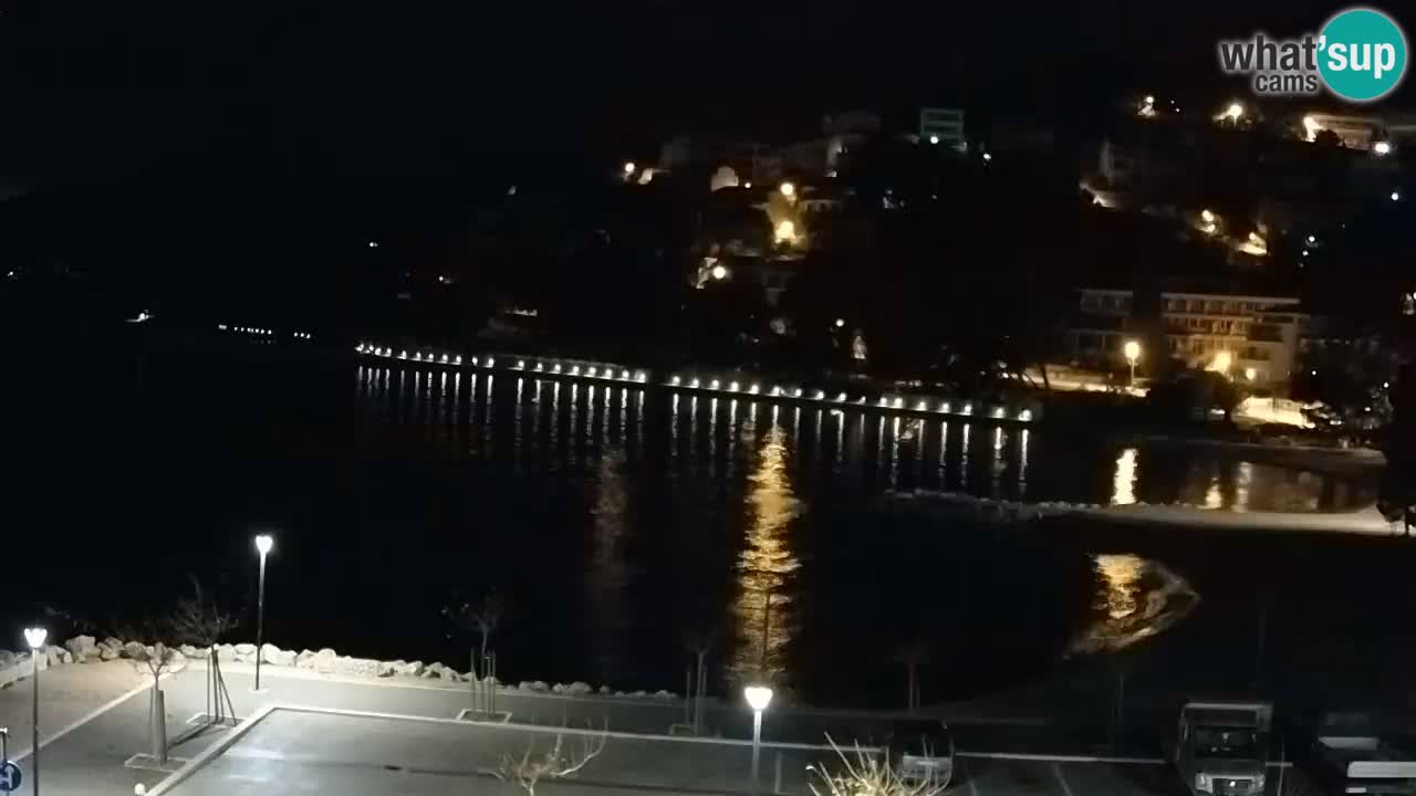 Baška Voda live | webcam spiaggia Podluka