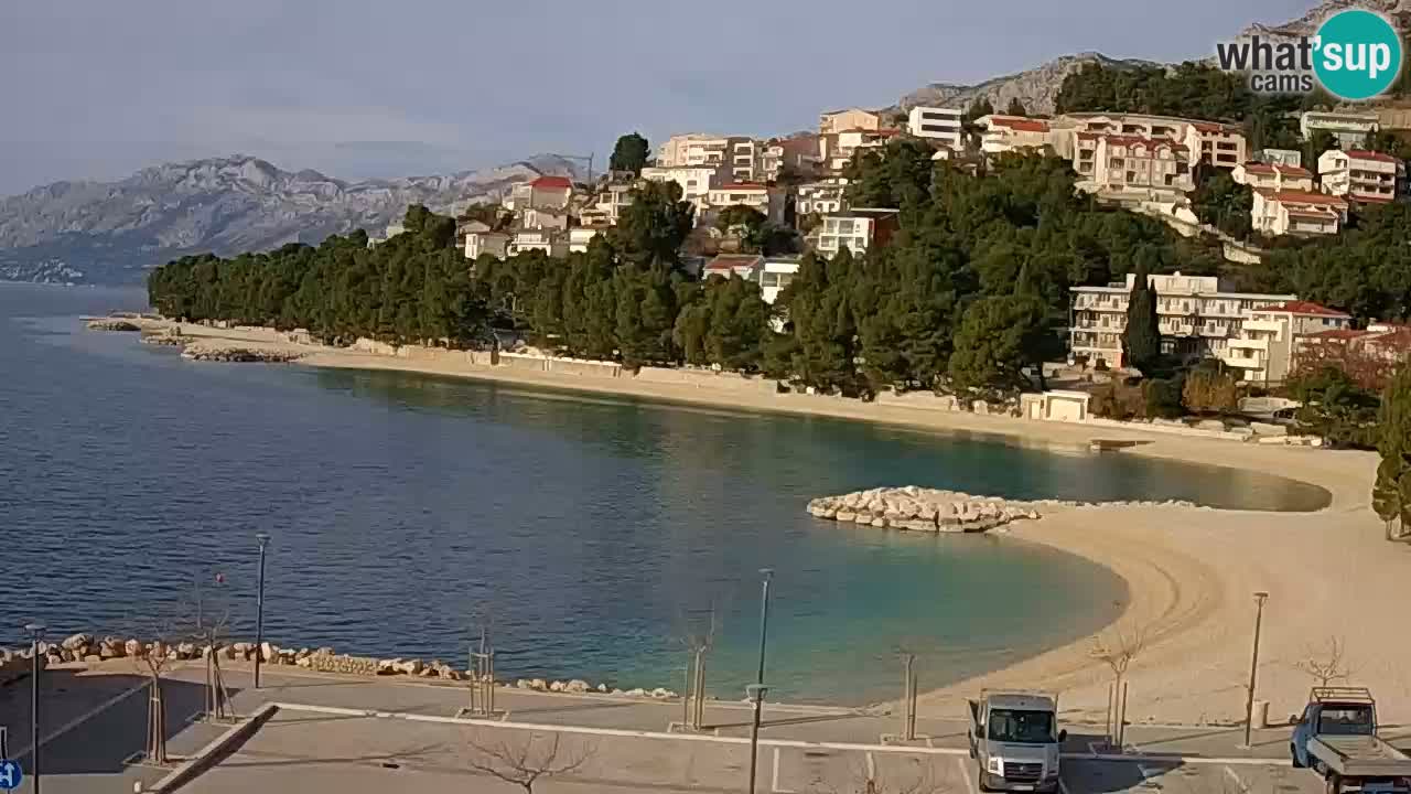 Baška Voda live | webcam spiaggia Podluka