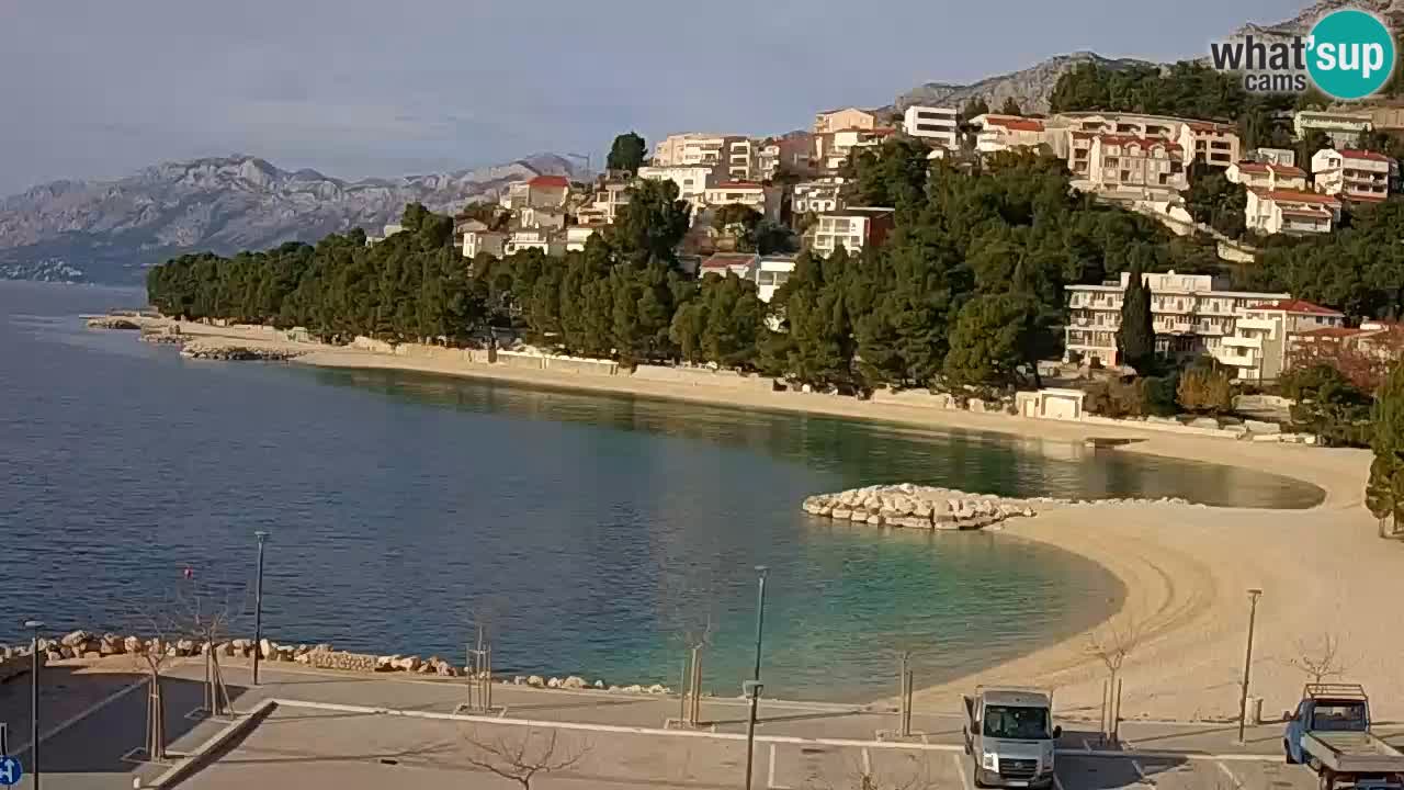 Baška Voda | webcam Podluka Strand