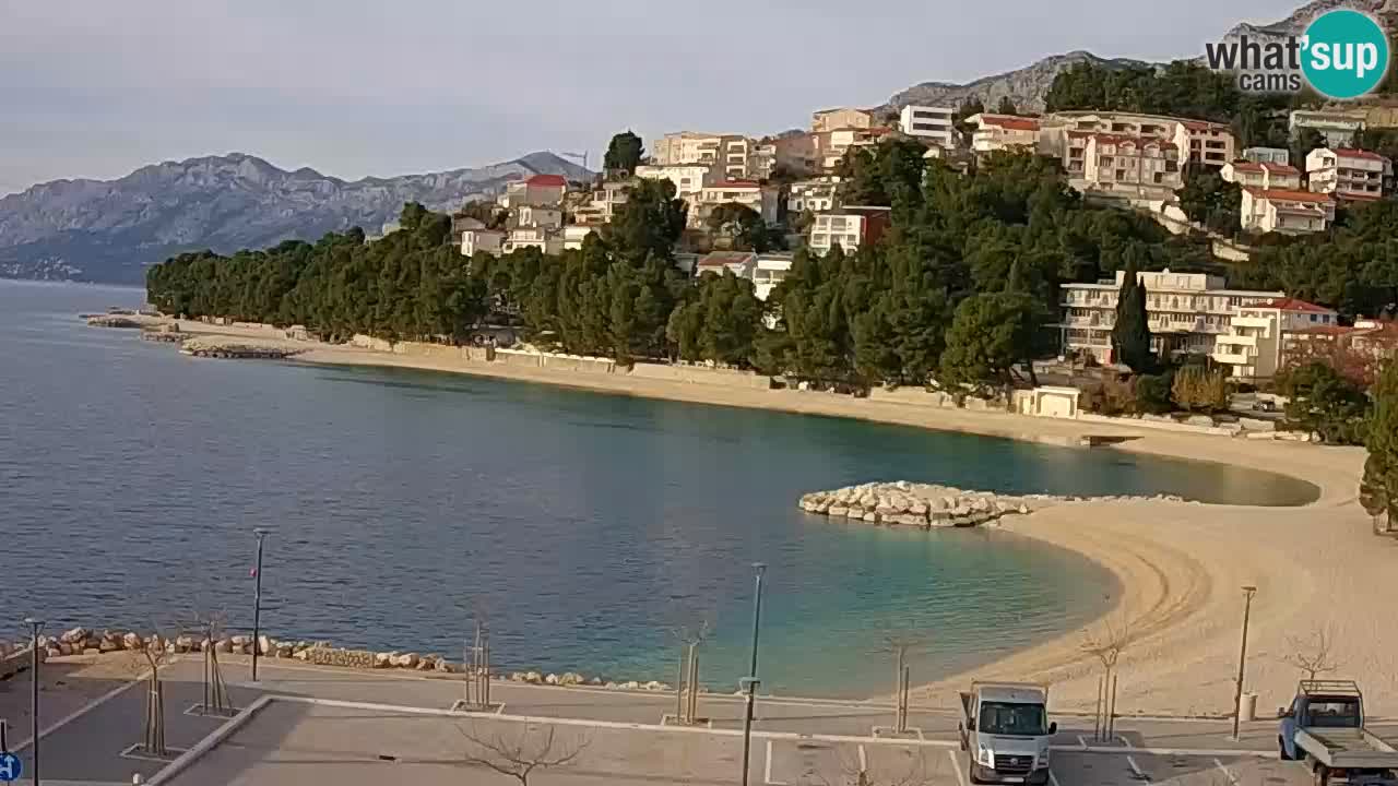 Baška Voda | webcam Podluka Strand