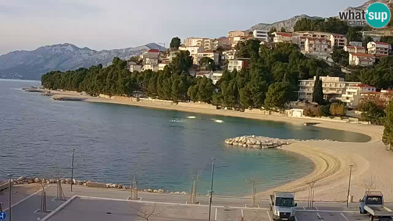 Baška Voda live | webcam spiaggia Podluka