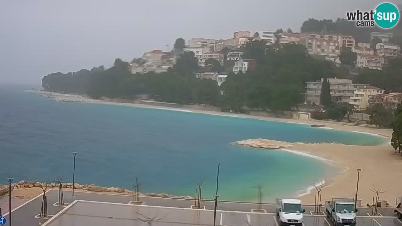 Baška Voda | webcam Podluka Strand