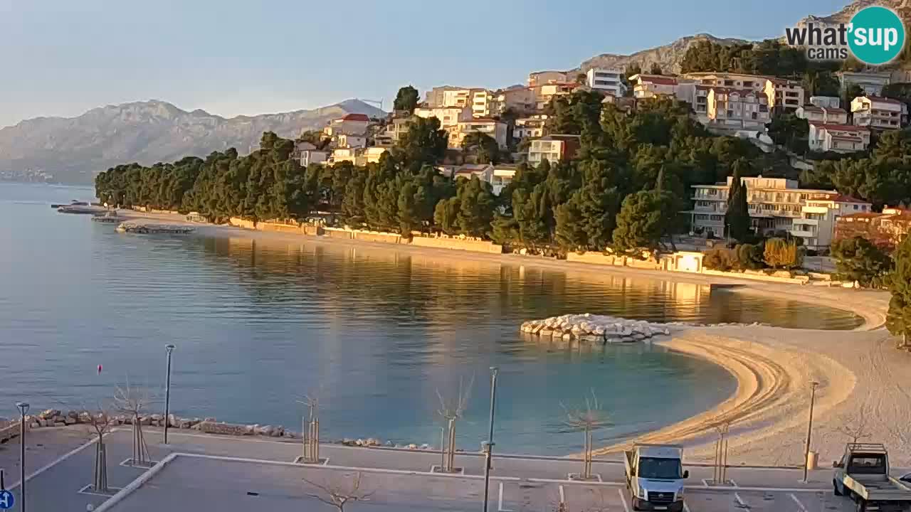 Baška Voda live | webcam spiaggia Podluka