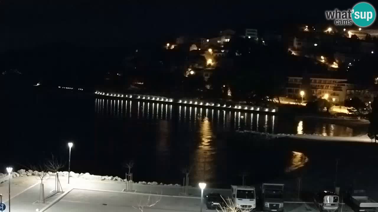 Baška Voda | webcam Podluka Strand