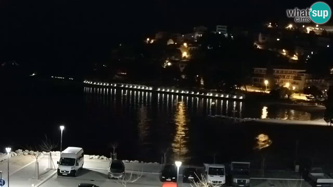 Baška Voda | webcam Podluka Strand