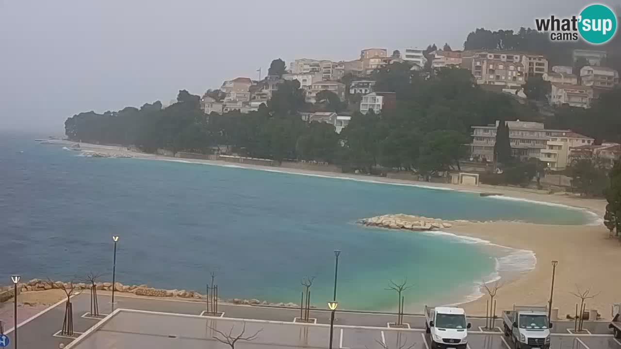 Baška Voda | webcam Podluka Strand