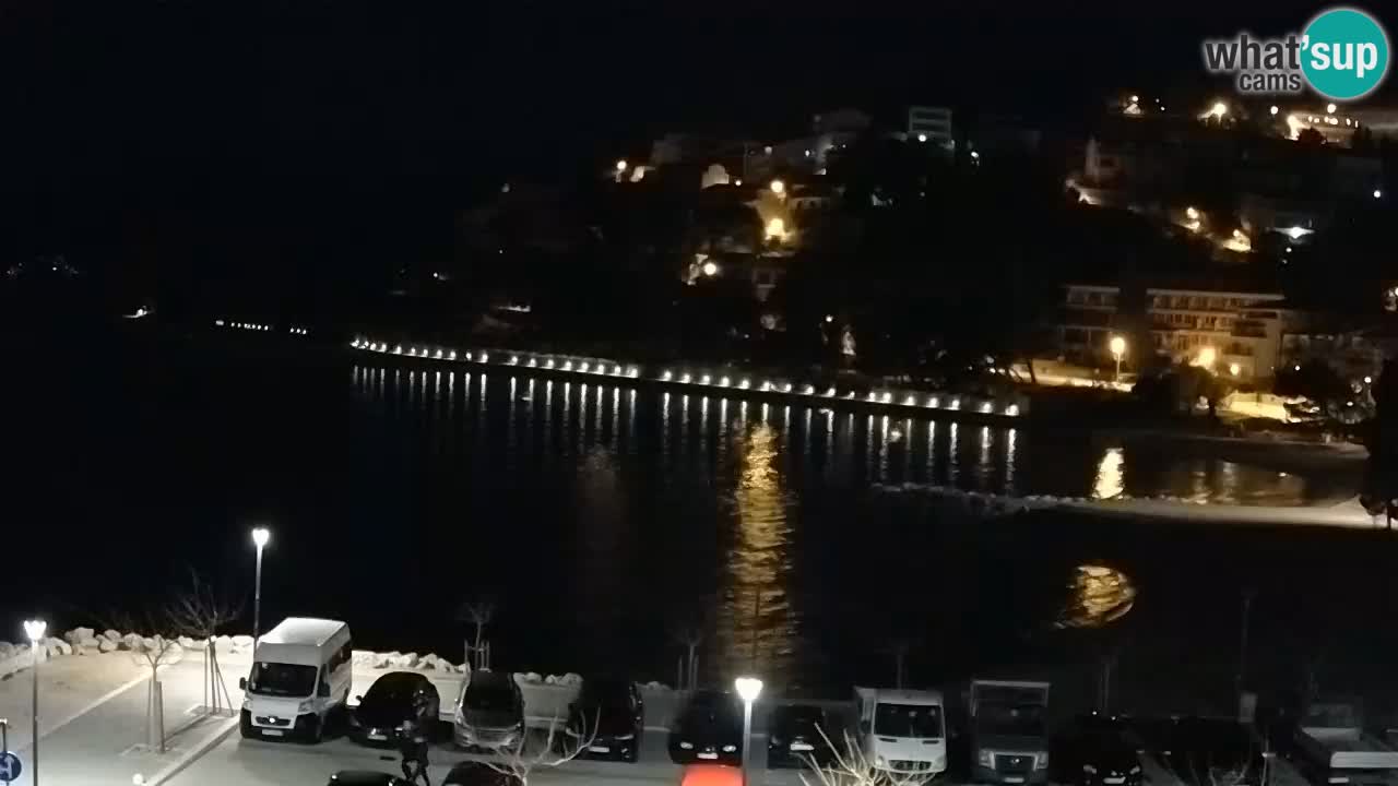 Baška Voda | webcam Podluka Strand