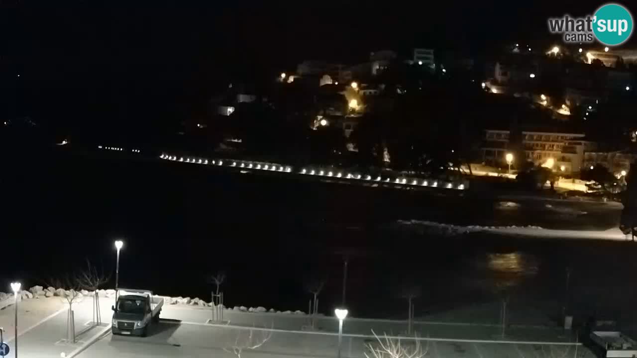 Baška Voda livecam – plage Podluka