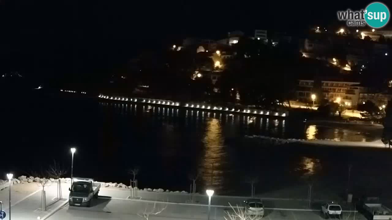 Baška Voda livecam – plage Podluka