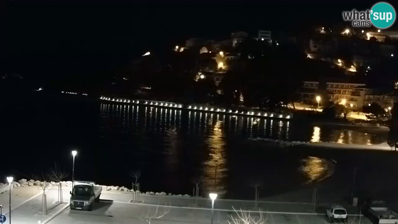 Baška Voda livecam plage Podluka