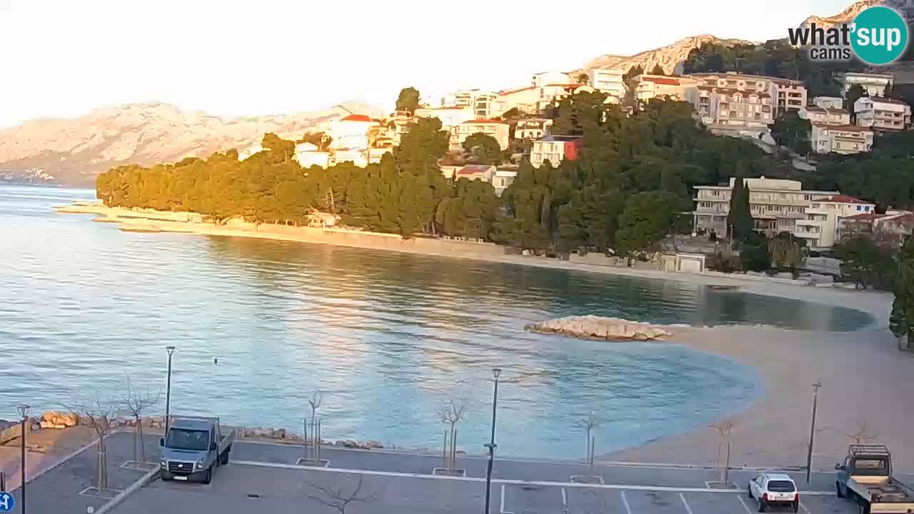 Baška Voda | webcam Podluka Strand