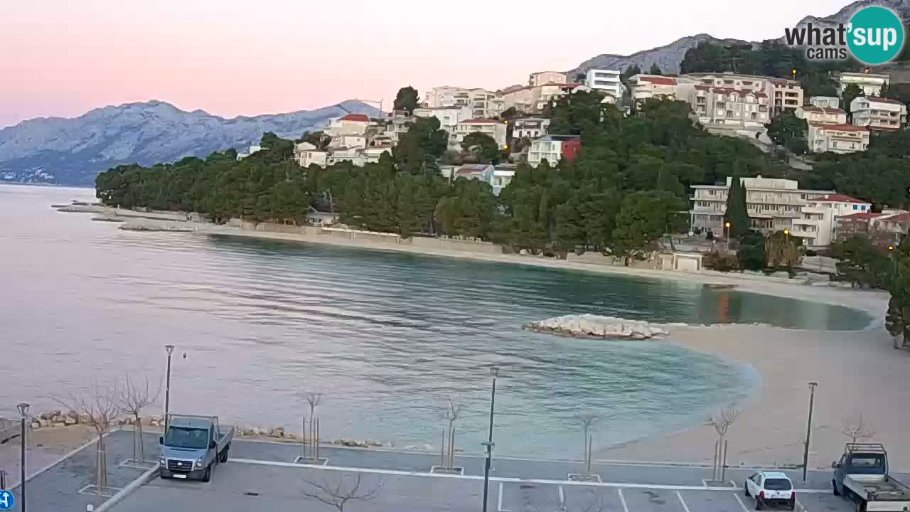 Baška Voda | webcam Podluka Strand