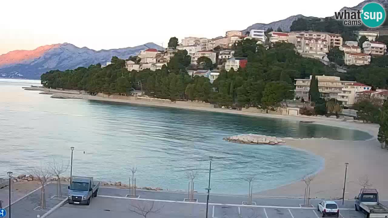 Baška Voda u živo | web kamera plaža Podluka