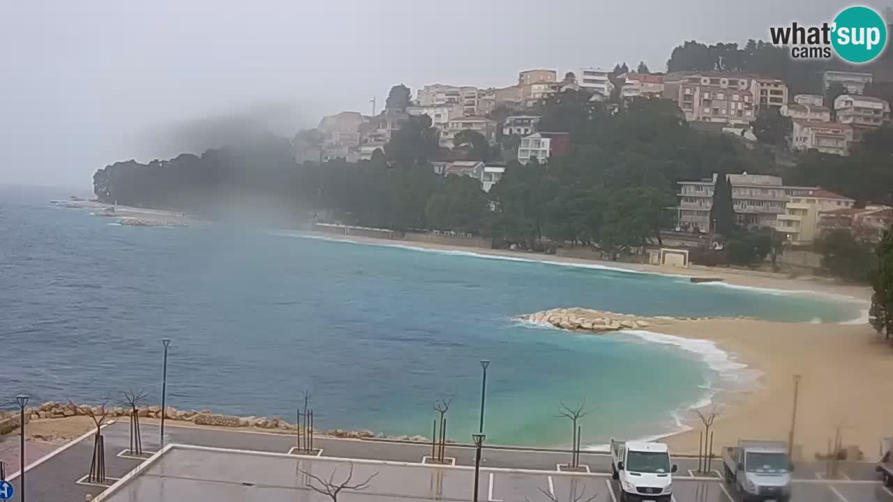 Baška Voda u živo | web kamera plaža Podluka