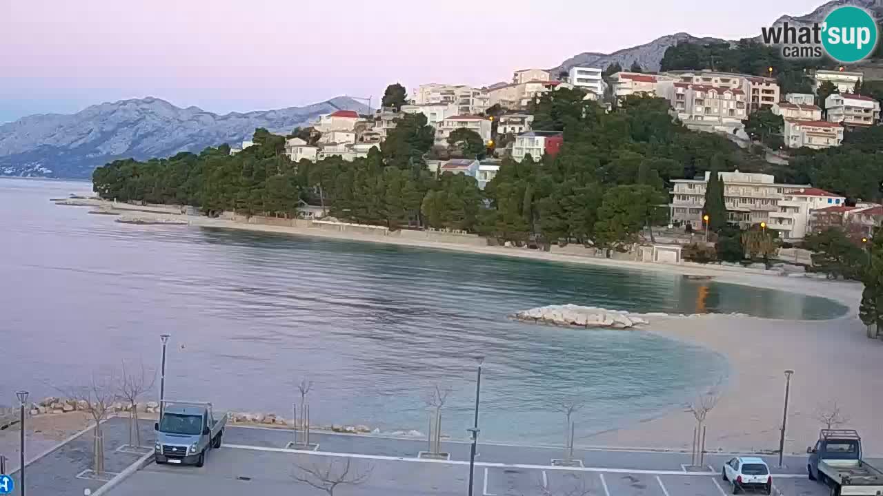 Baška Voda u živo | web kamera plaža Podluka