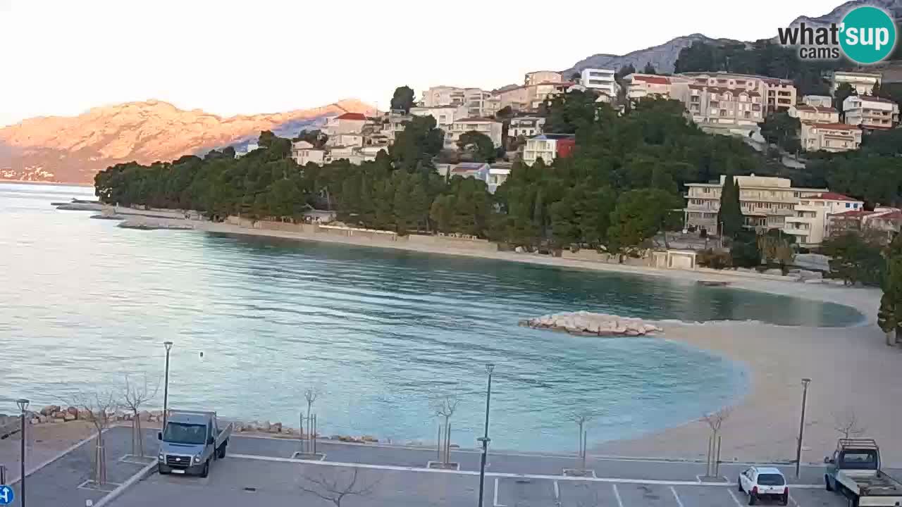 Baška Voda | webcam Podluka Strand