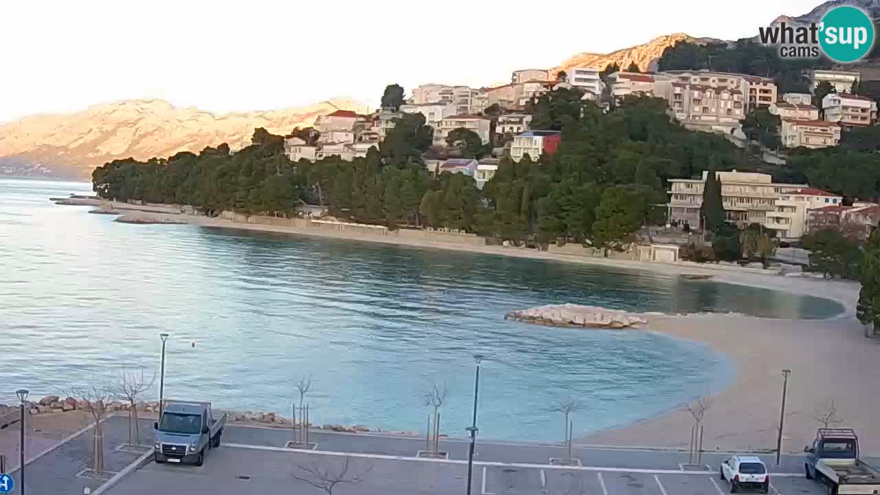 Baška Voda u živo | web kamera plaža Podluka