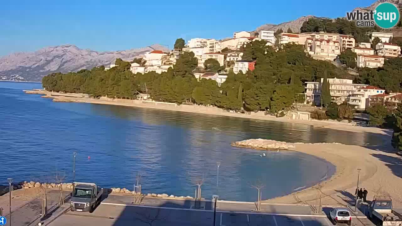 Baška Voda | webcam Podluka Strand