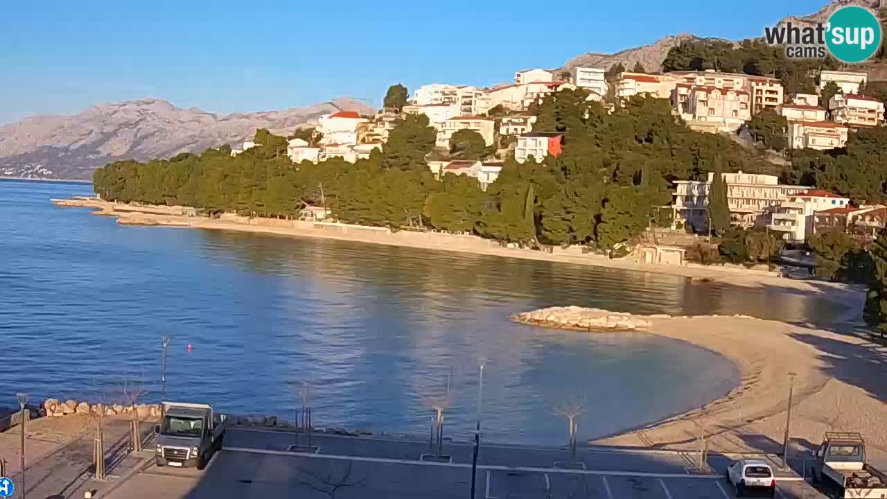 Baška Voda live | webcam spiaggia Podluka