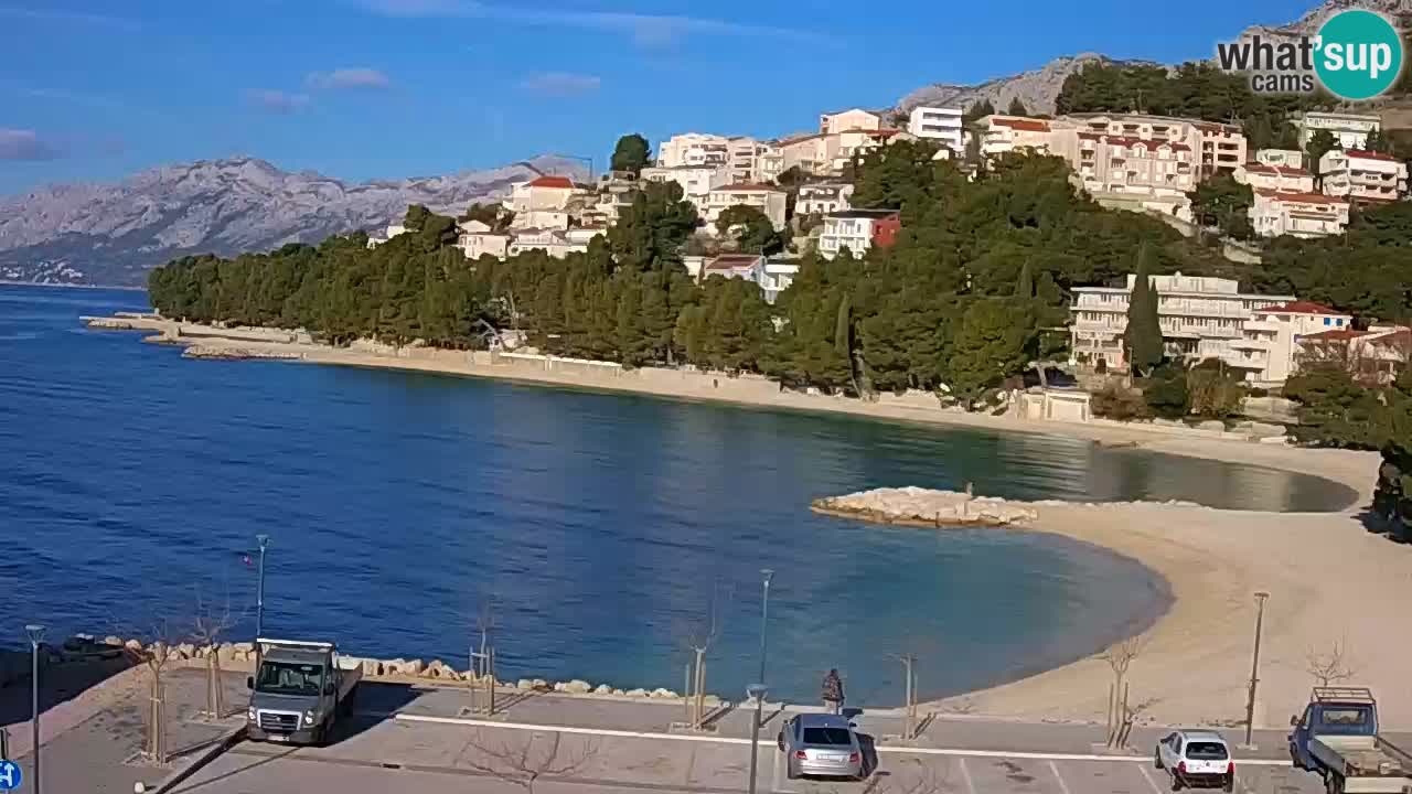 Baška Voda u živo | web kamera plaža Podluka