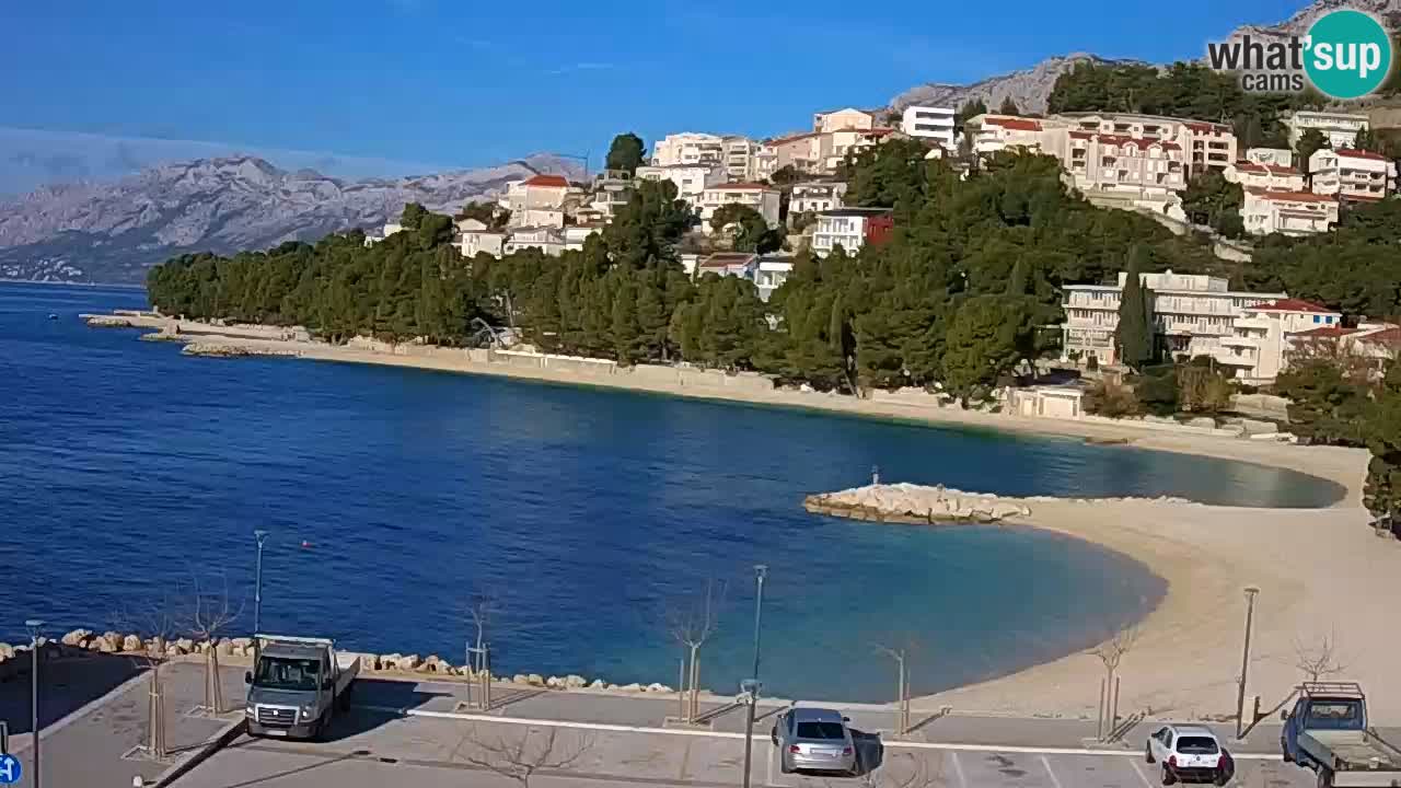 Baška Voda live | webcam spiaggia Podluka