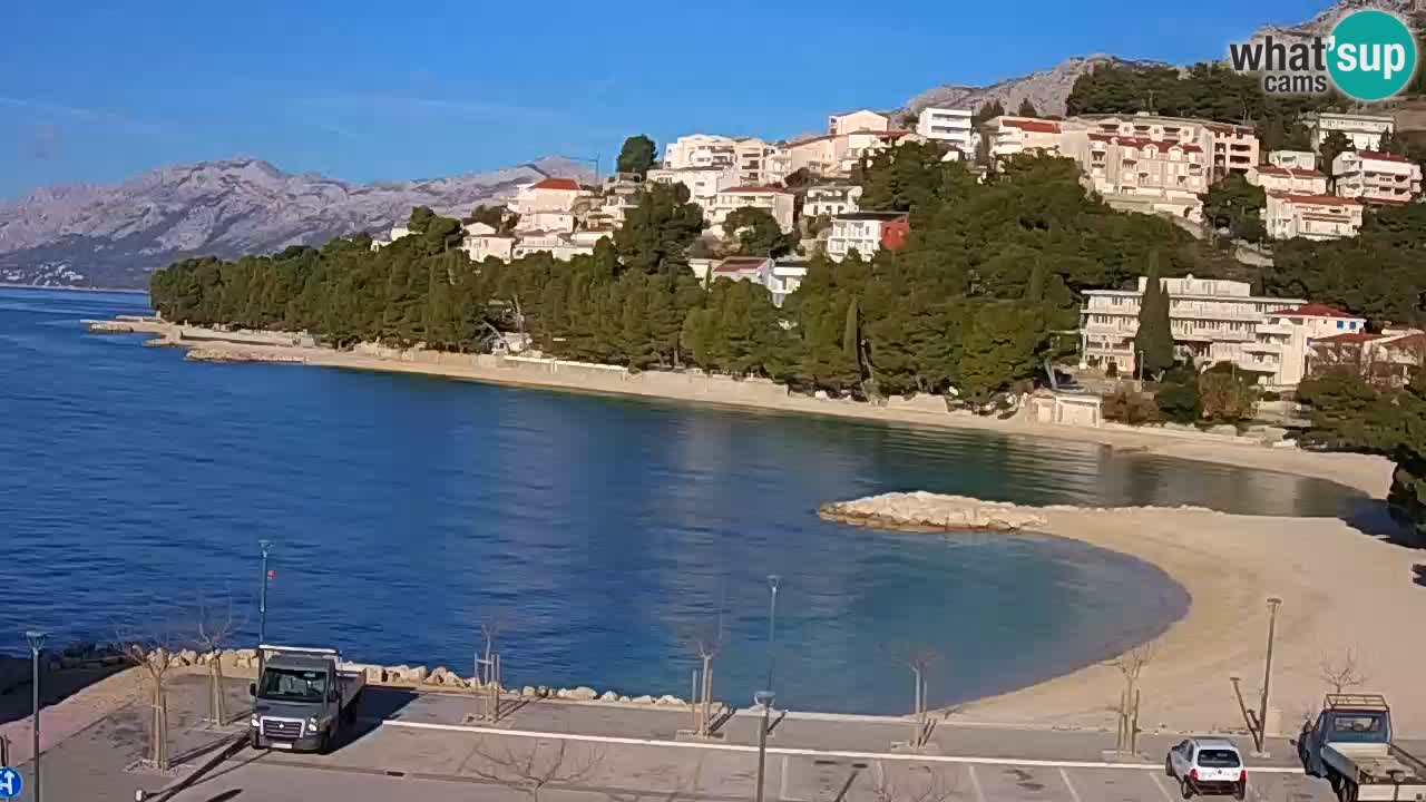 Baška Voda u živo | web kamera plaža Podluka