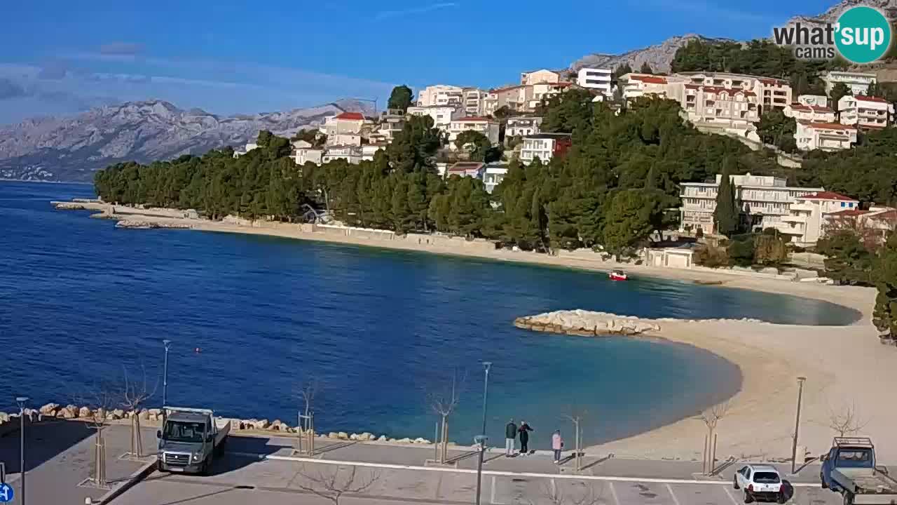 Baška Voda | webcam Podluka Strand