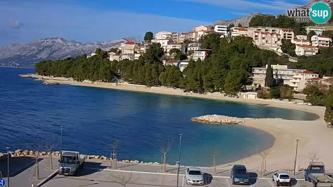 Baška Voda | webcam Podluka Strand