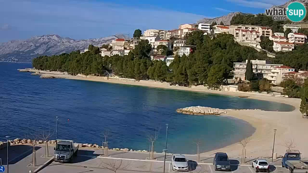 Baška Voda u živo | web kamera plaža Podluka