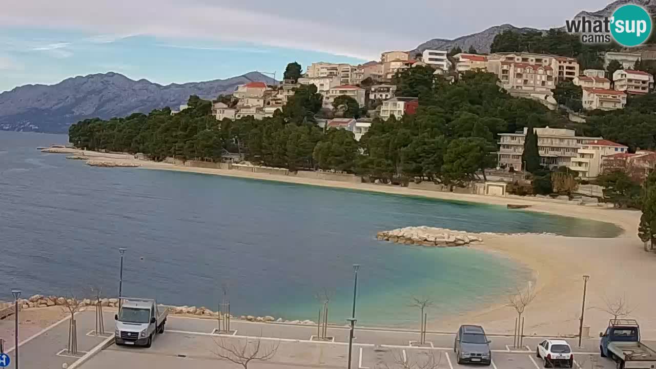 Baška Voda | webcam Podluka Strand