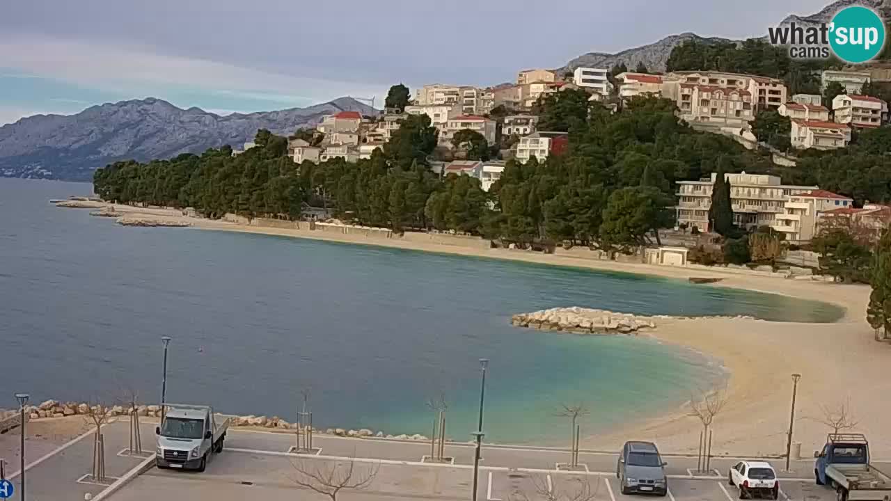 Baška Voda live | webcam spiaggia Podluka