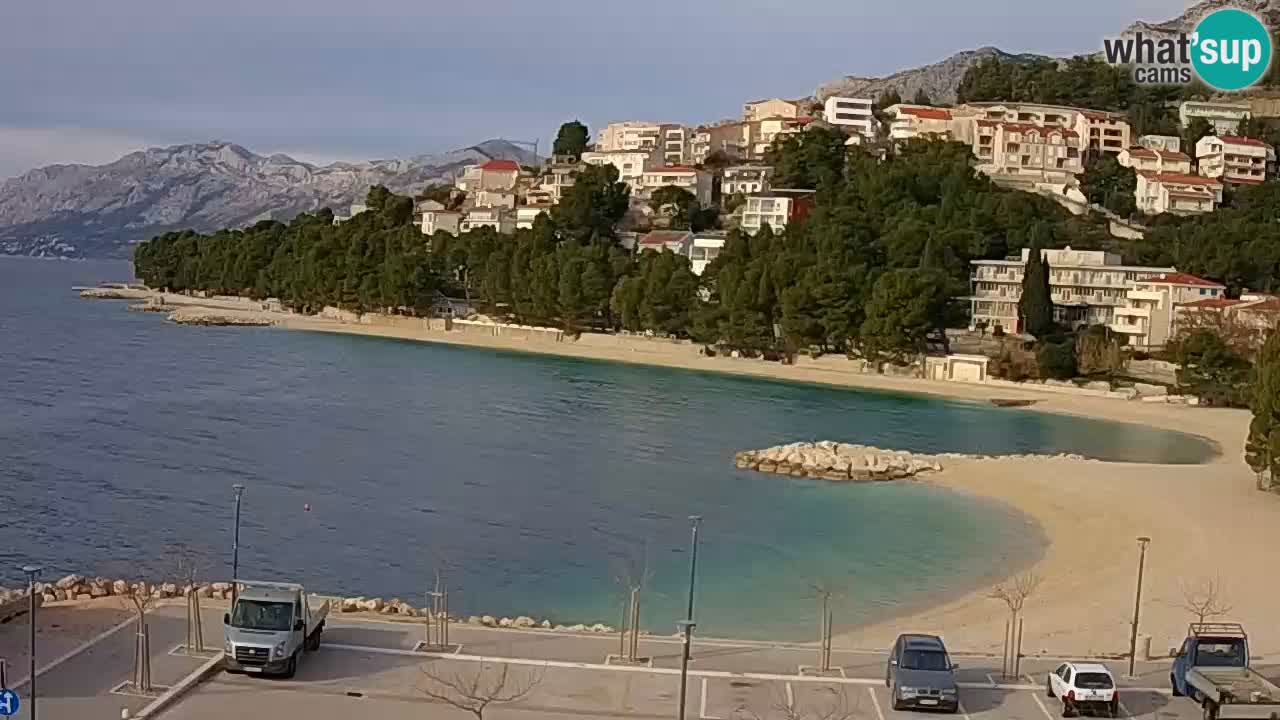 Baška Voda live | webcam spiaggia Podluka