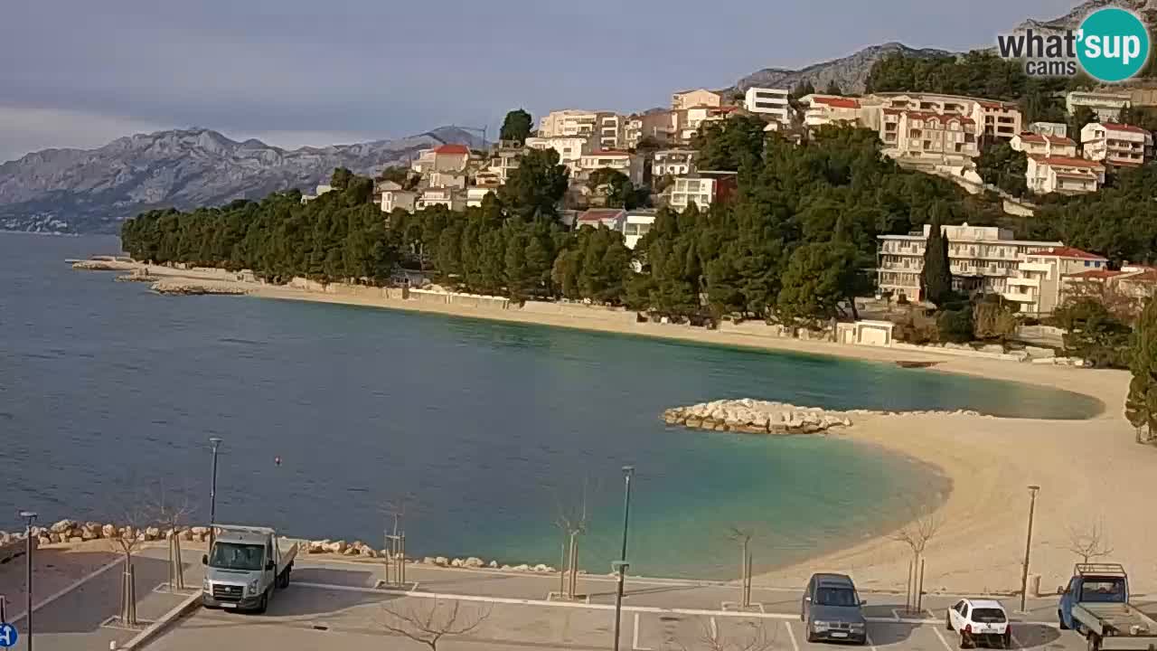 Baška Voda live | webcam spiaggia Podluka