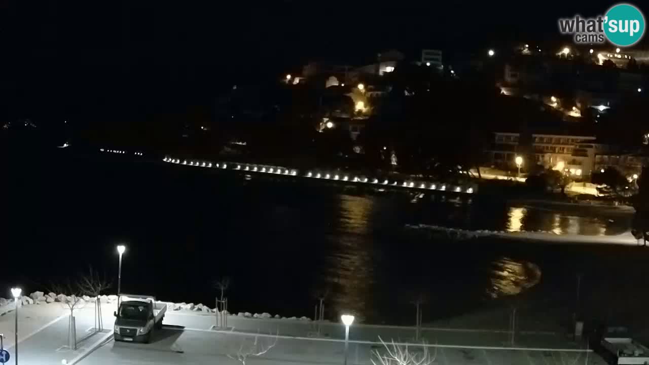 Baška Voda livecam plage Podluka