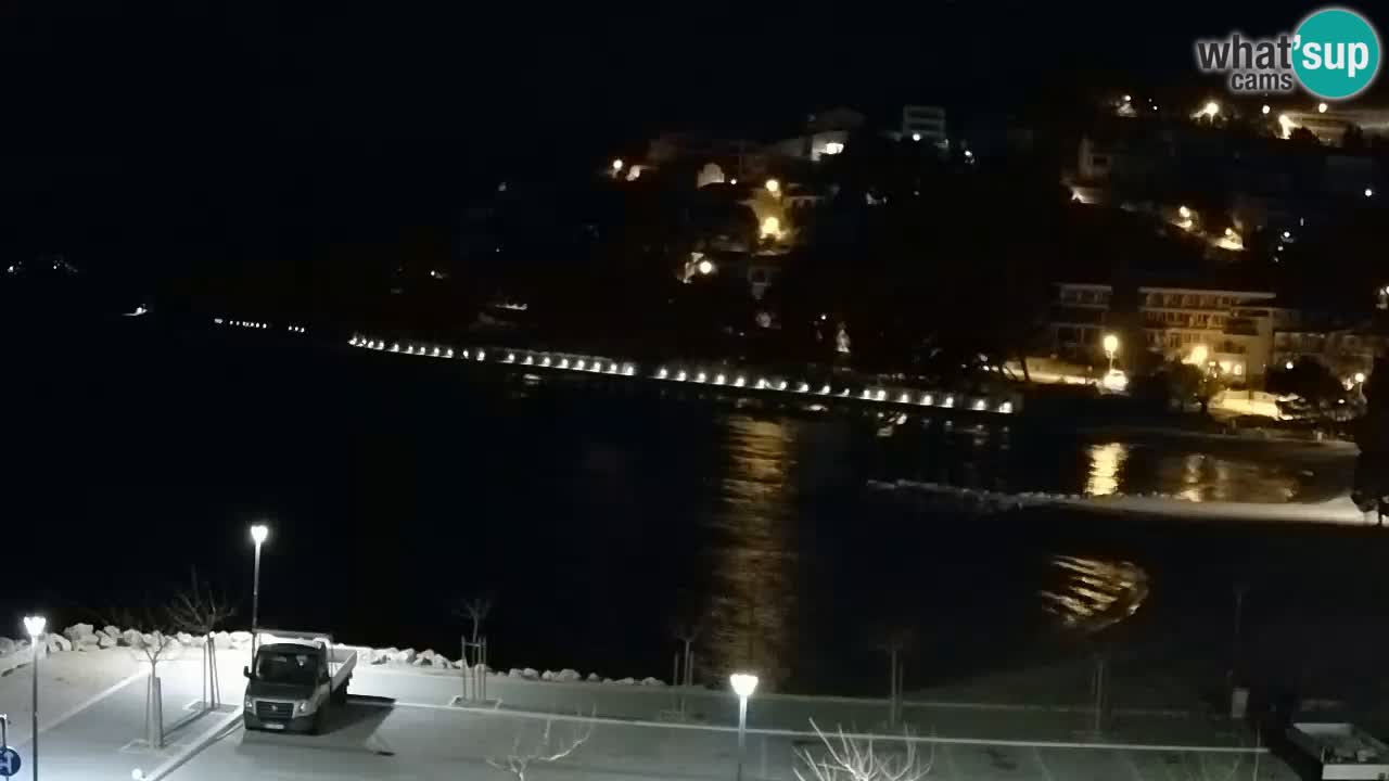 Baška Voda | webcam Podluka Strand