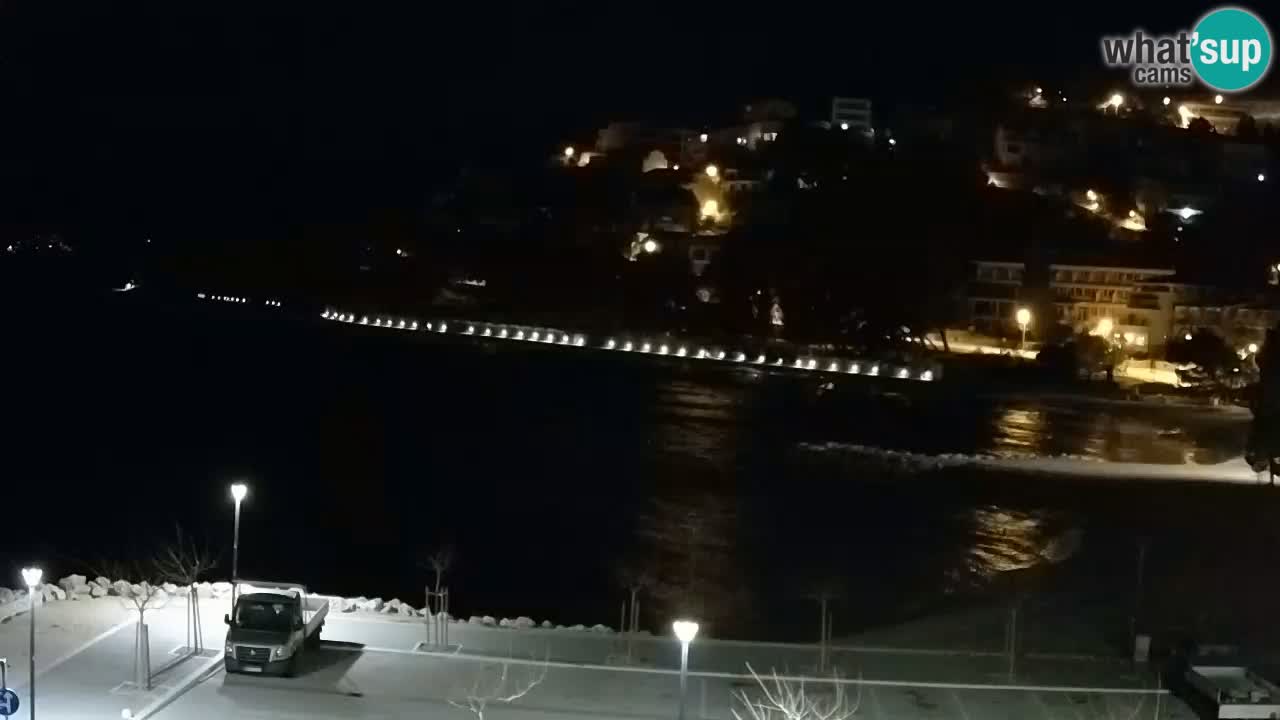 Baška Voda livecam plage Podluka