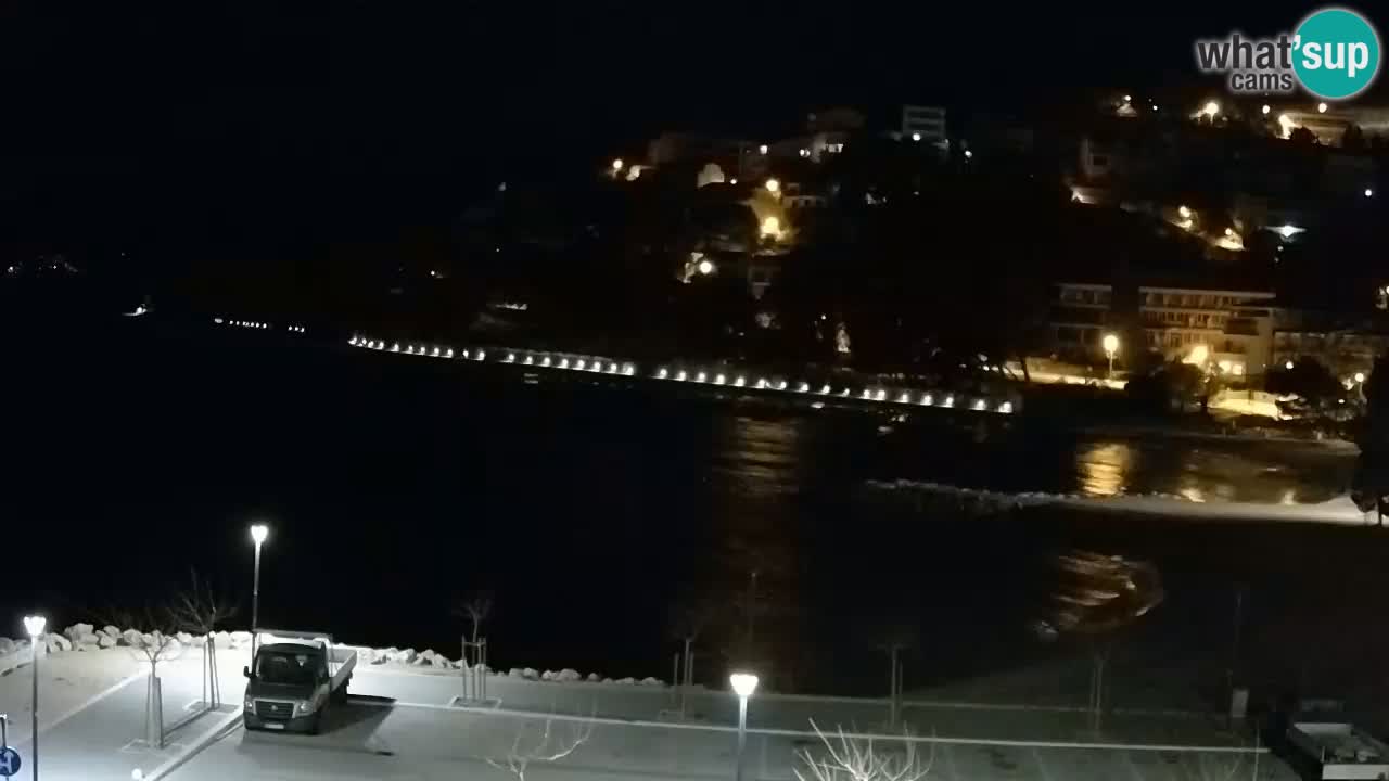 Baška Voda live | webcam spiaggia Podluka