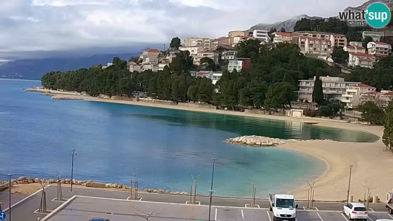 Baška Voda live | webcam spiaggia Podluka