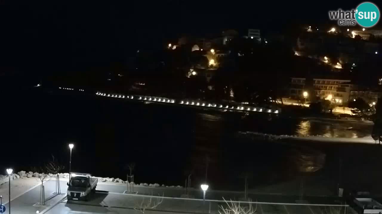 Baška Voda live | webcam spiaggia Podluka