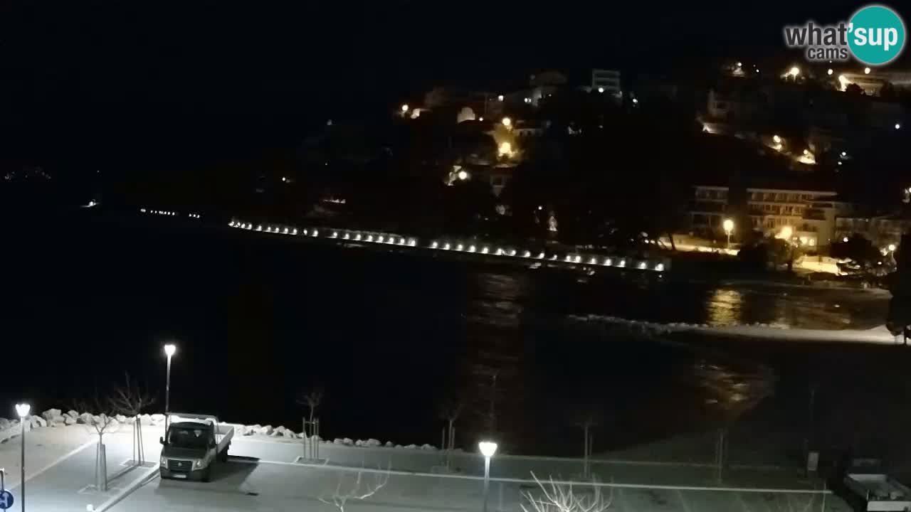 Baška Voda live | webcam spiaggia Podluka