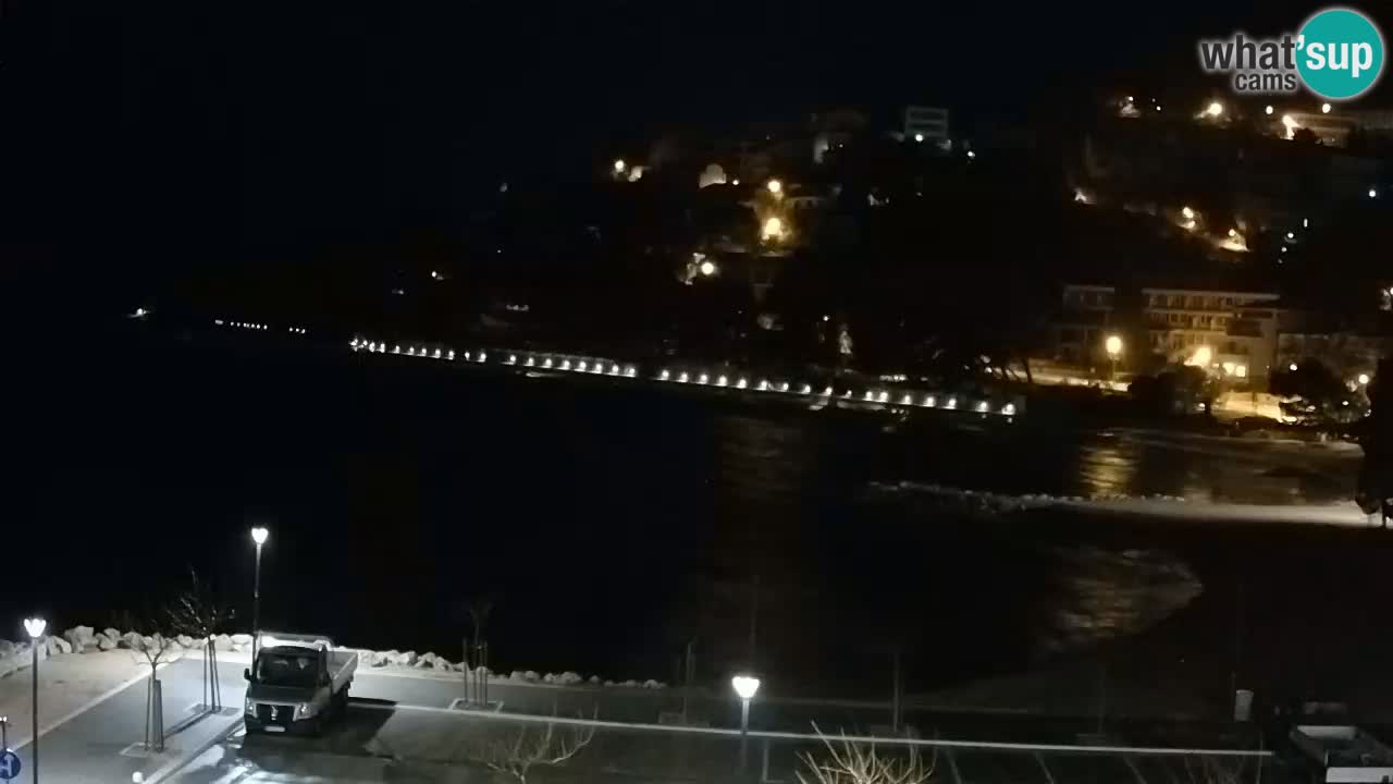 Baška Voda livecam plage Podluka