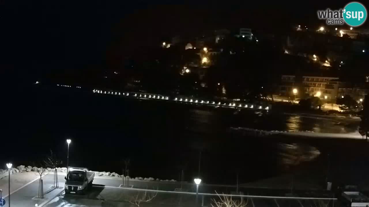 Baška Voda livecam plage Podluka