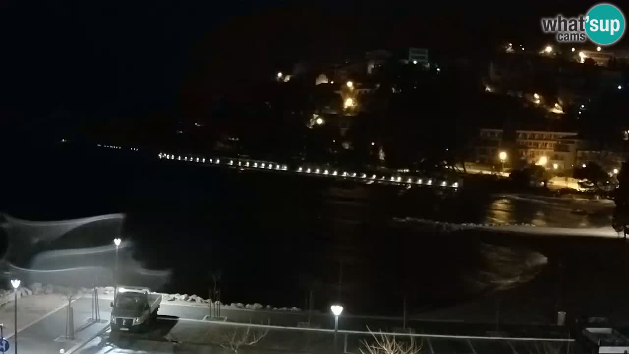 Baška Voda livecam plage Podluka