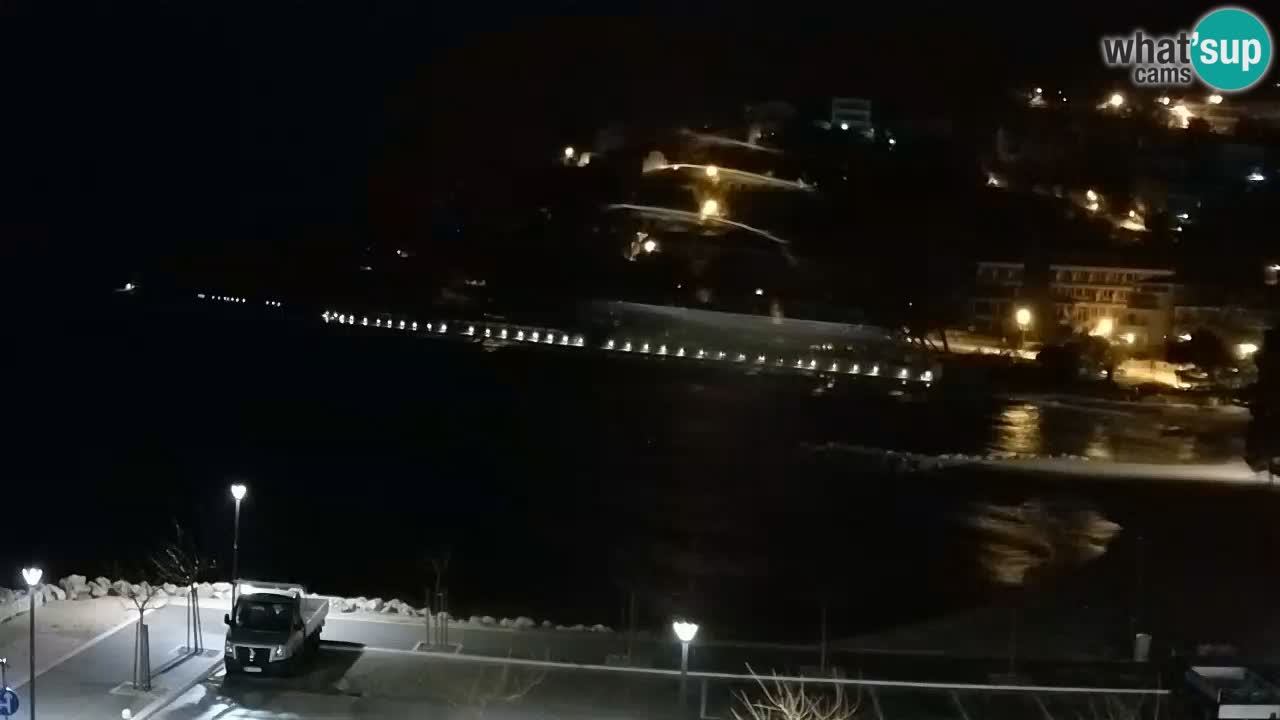 Baška Voda live | webcam spiaggia Podluka