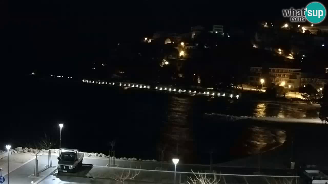 Baška Voda livecam plage Podluka