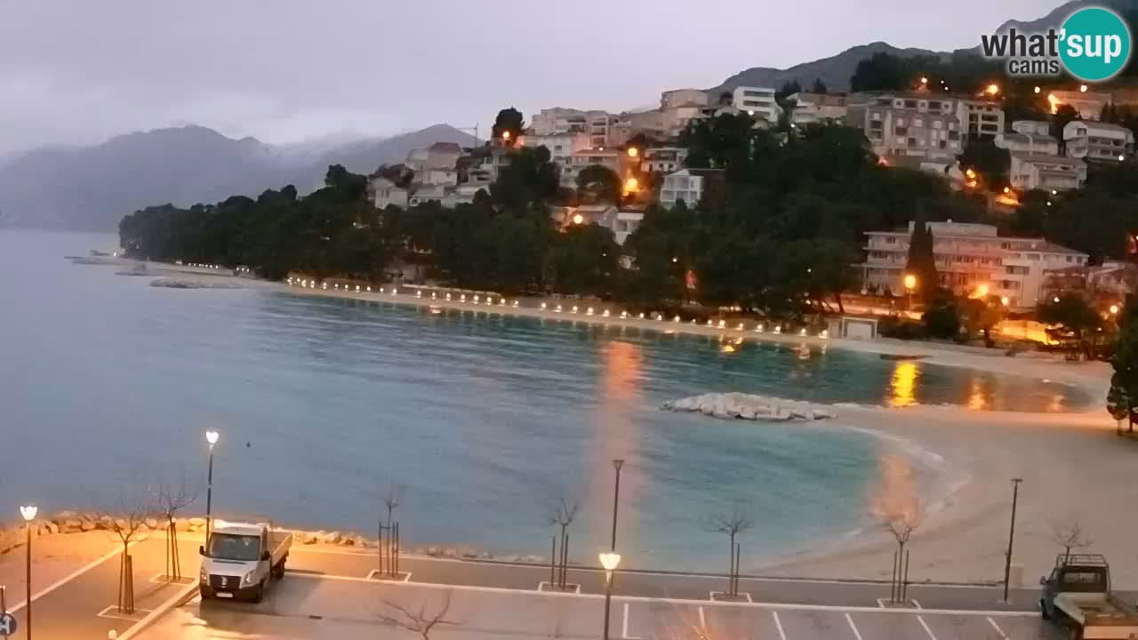 Baška Voda | webcam Podluka Strand