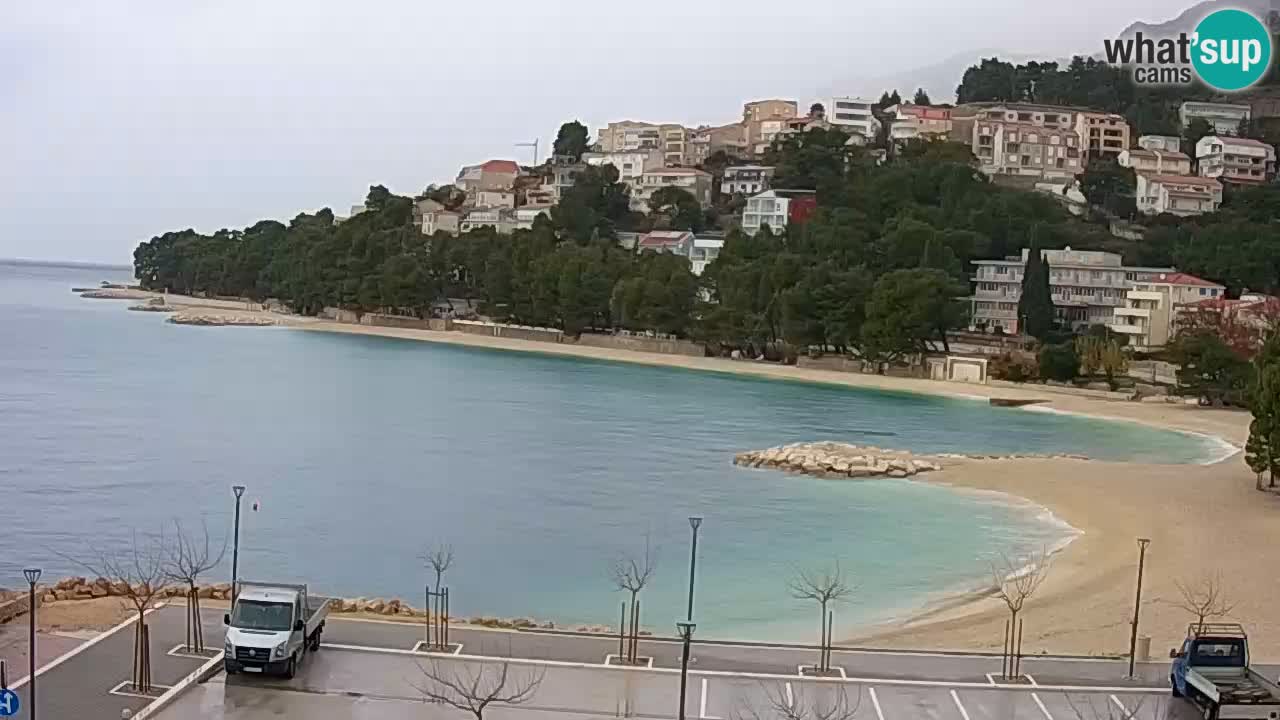 Baška Voda livecam plage Podluka